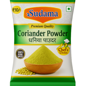 Sudama Coriander Powder – pure natural dhaniya with fresh aroma and authentic Indian flavor
